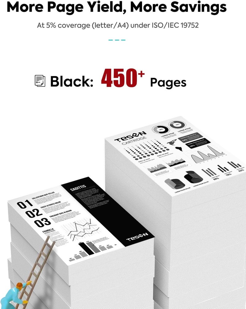 TESEN 275XL PG-275XL Black Ink Cartridges Remanufactured Replacement for Canon 275 275XL PG-275 PG275 XL Black High Yield for PIXMA TR4720 TS3522 TS3500 TR4700 TR4722 TS3720 Printer Ink Cartridge (1 Pack) - Image 2